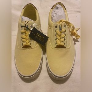 Ralph Lauren polo yellow sneakers